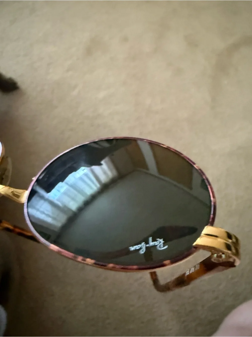 Ray-Ban (Vintage) Gold Frame Tortoiseshell Temples